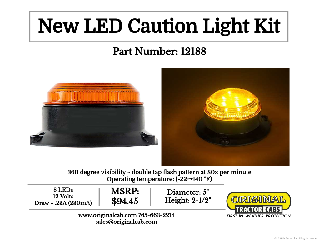 12188 LED low profile strobe light kit by Original Tractor Cab