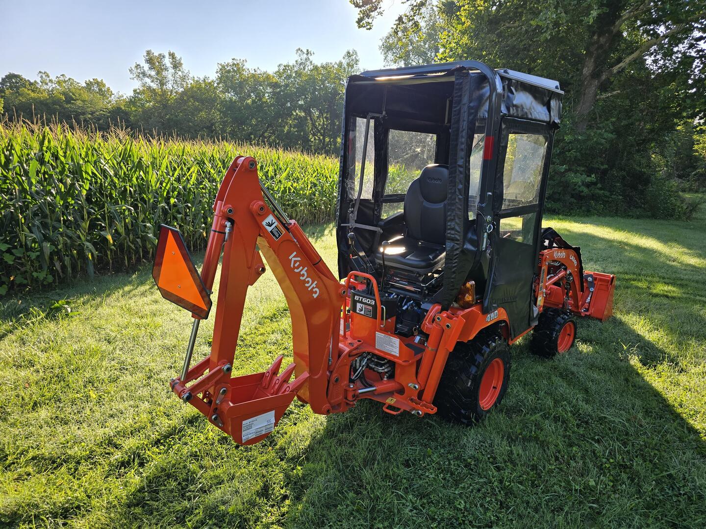 Kubota BX23S Backhoe 12345 Hardtop Cab  by Original Tractor Cab